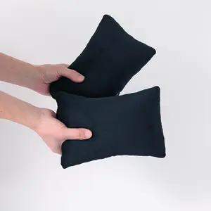 EVOLIVE 2-Pack Micromink Shell Mini Tiny Pillows, 11"x7" - Machine Washable, Lightweight, Breathable Multi-Purpose Travel Pillows for Neck, Back Support, Pet Use