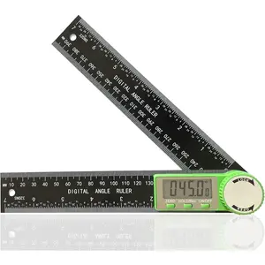 Digital Angle Finder Protractor, 2-in-1 Miter , 7 Inch/200mm ABS Ruler, High Accuracy Measuring Tool for Woodworking, Metalworking, Carpenter, Construction