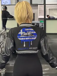 Greek Pride Cropped Jacket - Black, Womenswear, Fashion, Blue Coat, Love Piece, Tops
