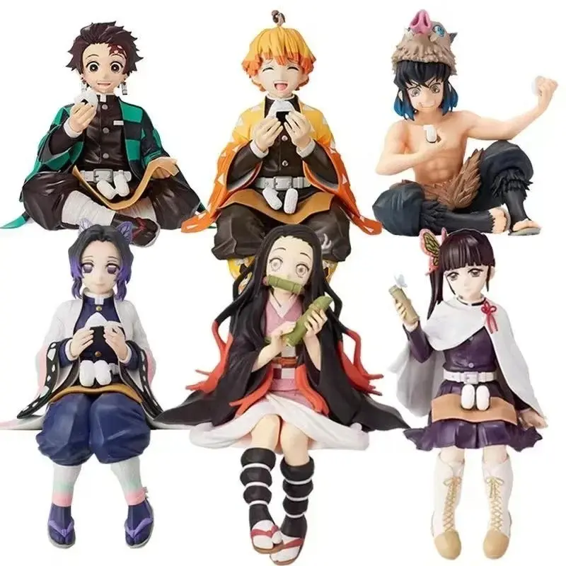 2026 Anime Demon Slayer Kimetsu no Yaiba figure Kamado Tanjirou Action Figure Agatsuma Zenitsu Nezuko Warrior PVC Model Toys