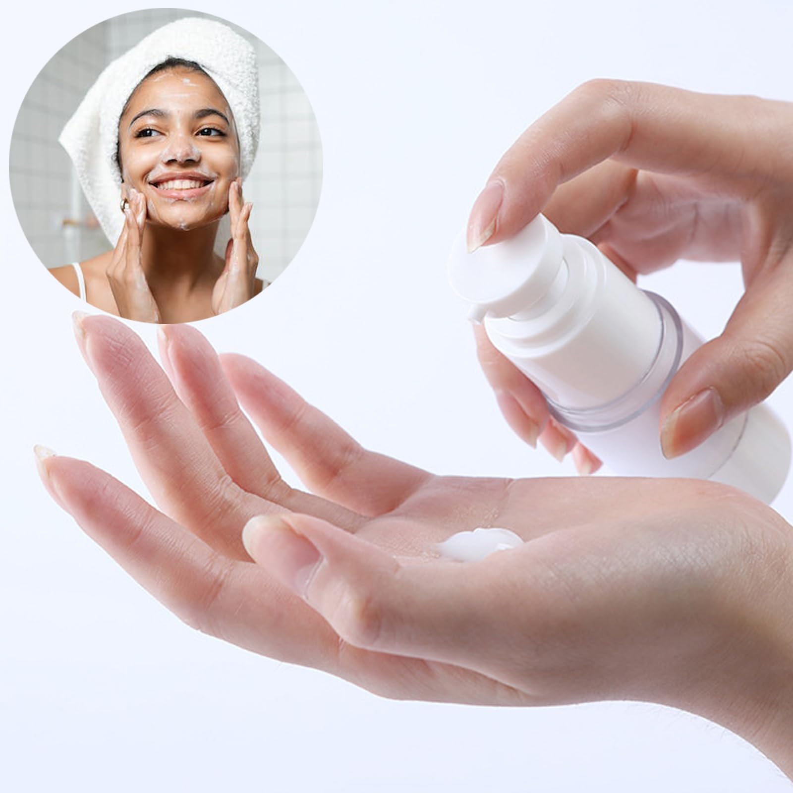 3 Pack Airless Pump Bottles Travel Size Pump Bottle Lotion Container Refillable Cosmetic Pump Dispensers for Foundation Moisturizer Shampoo Toiletry(0.5oz+1oz+1.7oz) 3 Pack Airless Pump Bottles Travel Size Pump Bottle Lotion Container Refillable Cosmetic Pump Dispensers for Foundation Moisturizer Shampoo Toiletry(0.5oz+1oz+1.7oz)