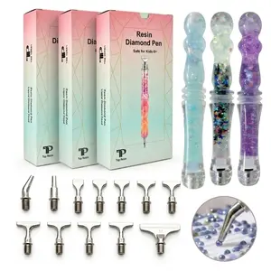 3 Pack Glitter Diamond Painting Pens Multi-placer Drill Pen for Adults & Beginners, ASMR DIY Crafts Stress Relief Tools