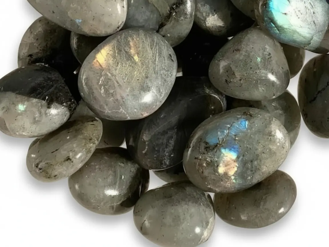 Labradorite Tumbled Stone Natural Gemstones Unique Flash for Liminal Sight Protection