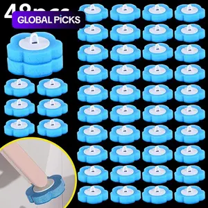 Disposable Toilet Brush Replacement Head, 48/24/6pcs Toilet Brush Heads, Toilet Cleaner Tablets, Deep-Cleaning Bathroom Cleaning Tool, Household, Toilet Bowl Cleaners, Home Cleaning Products