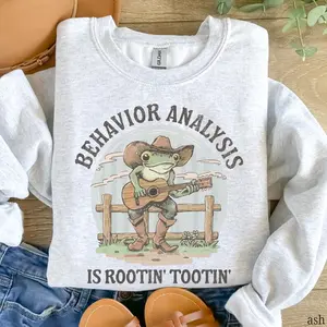 ABA Funny ABA Therapy T-Shirt / Sweatshirt ,  Funny ABA Therapy t-shirt , BCBA Gift, Rbt Gift, Bcba Grad Gift Fabric Fit