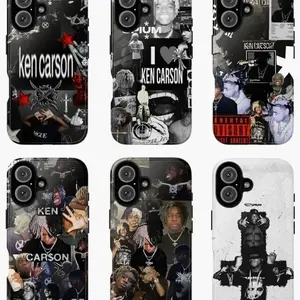Ken Carson Rage Rap Collage Case – Dark Opium Protective Phone Compatible with iPhone 17, 16, 15, 14, 13, 12, 11, X & Galaxy.