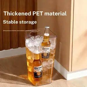 Multi-Functional Ice Bucket Storage Bin, Large Capacity Tall Cooler for Summer Parties, Ideal for Ice Beer, Fruits, Flowers, Long Items