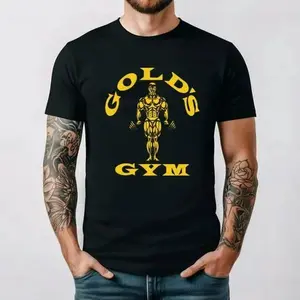 Golds Gym Fitness Workout Bodybuilding Training Logo Graphic Unisex T-shirt, for men & women