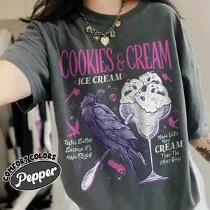Butcher Blackbird Dark Romance Comfort Colors Shirt, Cookie & Cream Ice Cream T Shirt, Brynne Inspired Book Shirt, Gift For Book Lover