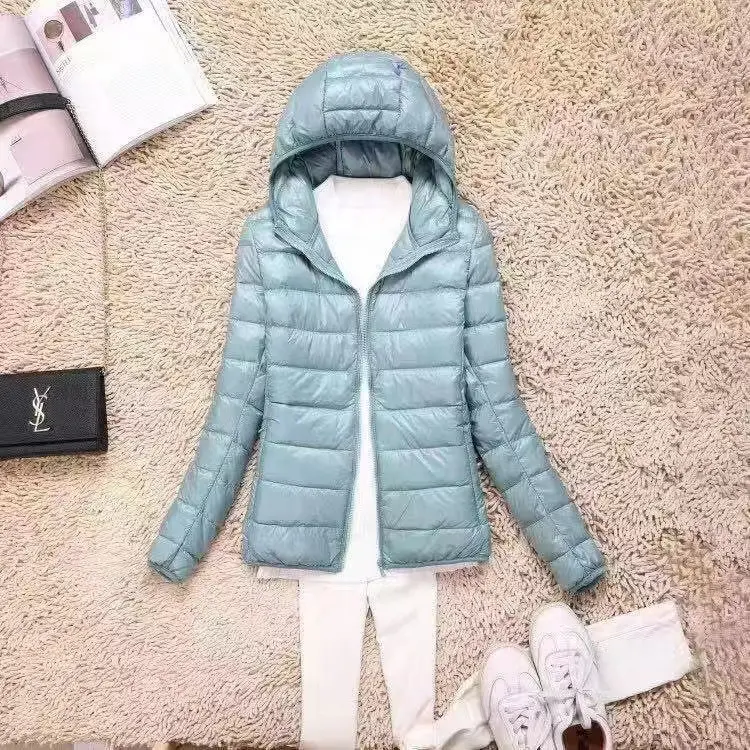 Pink and Blue Female Hoodie