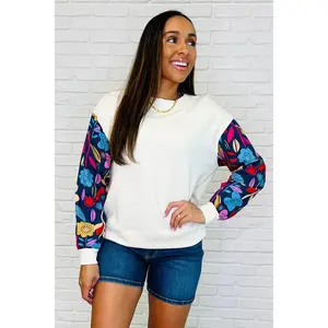 Sing a Melody Floral Sleeve Top