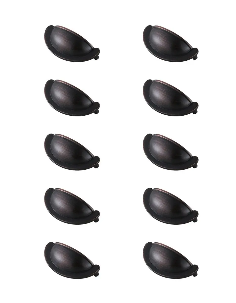 Elegant Decor PL3001-ORB-10PK 2.75 in. Claude Center to Center Oil-Rubbed Bronze Cup Bar Pull Multipack, Set of 10