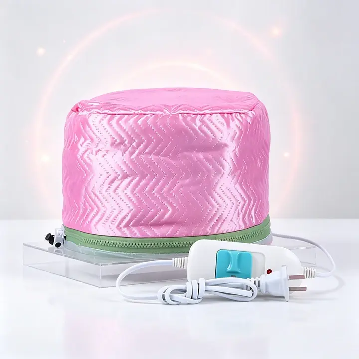 Hair Thermal Treatment Cap with 3-Gear Adjustable Temperature - Electric Heating Cap for Deep Conditioning, Home and Salon Hair Care, Non-Woven Fabric Portable Design, Even Heat Distribution, Easy to Use and Travel-Friendly