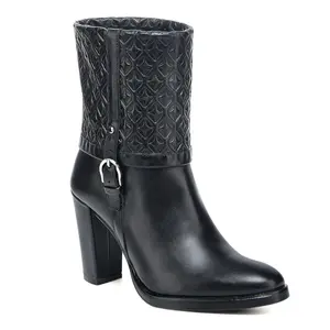 Botin Franco Cuadra Dama Inca Negro T49TSTS cj 230