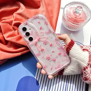 Floral Pattern Phone Case, Cute Phone Case, Decorative Protective Lightweight Shockproof Phone Protector Cover, Phone Accessories Protection Compatible with Samsung Galaxy A05S A05 A55 A35 A15 A54 A52 A52S A25 A14 A32 A06 A51 A16 4G A53 5G, Casing, Flower