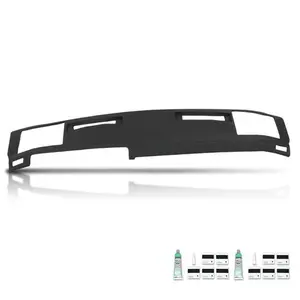 Soft TPE Dash Board Cover Cap Overlay Black Fit For 1986-1993 Chevy S10 GMC S15