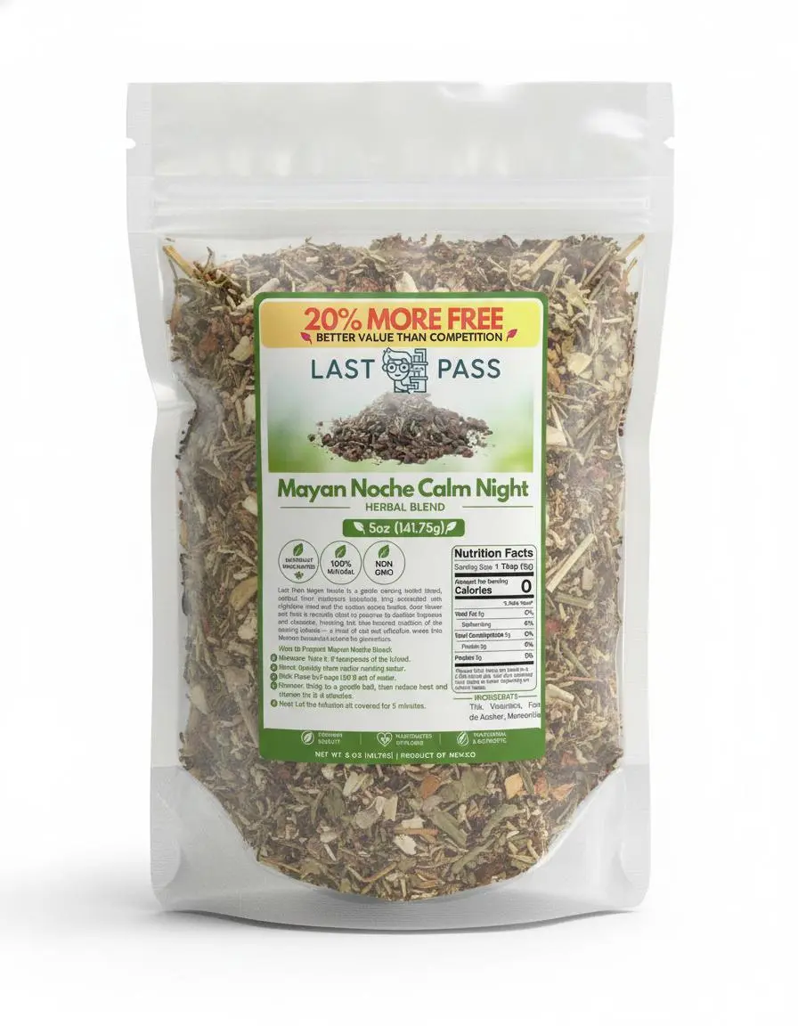 Mayan Noche Calm Herbal Tea Beverage, 5 oz