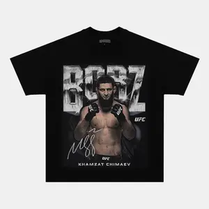 [100%25 Cotton] KHAMZAT CHIMAEV TEE UFC Smash Style Shirt for MMA and Borz Fans