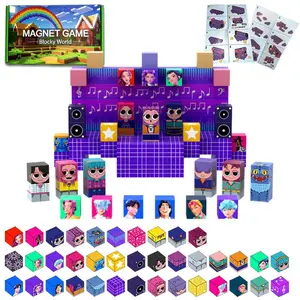 150PCS K-Pop Hunter Girl Magnetic Building Blocks for Kids, Educational & Creative Play Stable & Easy Assembly, Perfect for Ages 3+ STEM Montessori Children Sensory Toys Gift Magnet Building Assembly Puzzle Toy