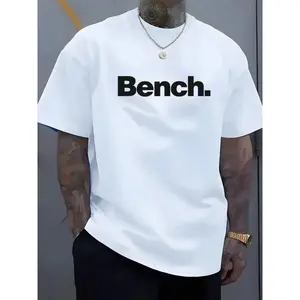 Oversized Bench Graphic T-Shirt for Men| Minimalist Streetwear Gym Workout Tee| Casual Everyday Summer Top| Gift for Him