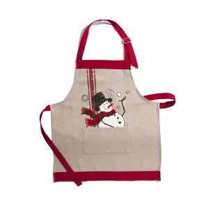 Jolly Snowman Christmas Apron