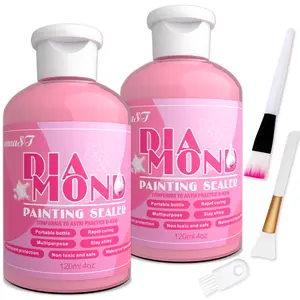 Diamond Painting Sealer Kits 240ML, Diamond Painting Glue for Diamond Painting Sets, Diamond Art Glue is Used to Protect Diamond Paintings, Permanent Sparkle Diamond Art Sealer kit (8oz)