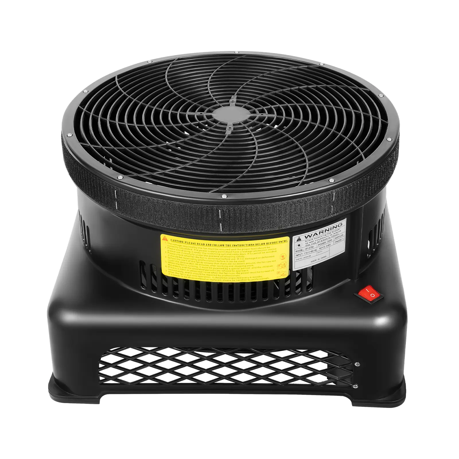 750W Sky Dancer Blower for 18" Inflatable Tube Man, Outdoor Advertising Air Dancer Fan with 400pa Wind Pressure & 3400 RPM, Low Noise & IP24 Weatherproof, for Grand Opening Car Dealership Retail Store Business Party Event