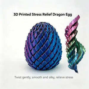 3D-printed dragon scales twisty eggs, stress-relieving twisty dragon egg slime, desktop decorations – perfect for use as holiday gifts, birthday presents, or surprise gifts.