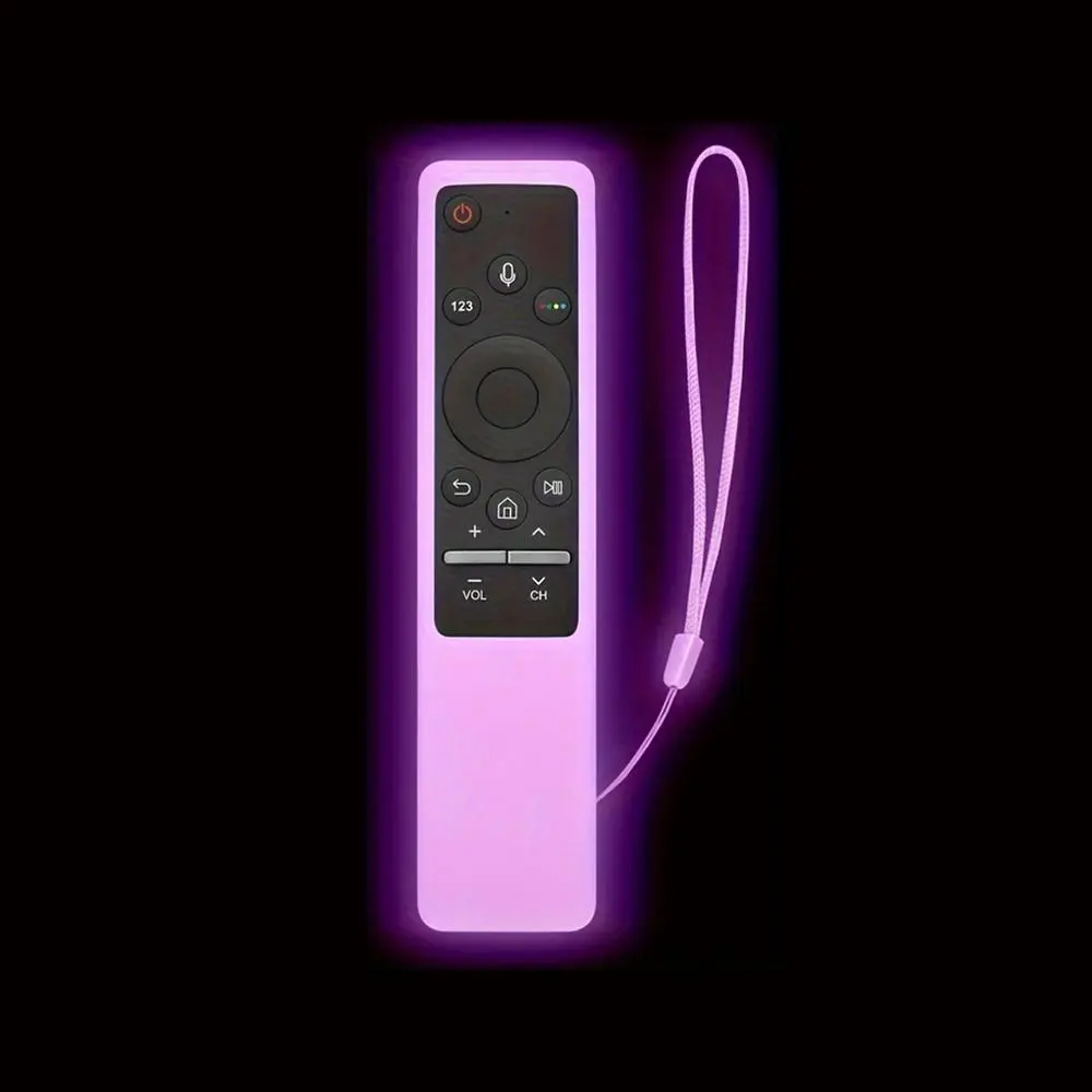 Glow in the Dark Remote Control Case, Anti Slip Grip, Durable, Durability & Shockproof Protection Perfect Fit Remote Control Cover, Remote Control Protective Cover for Samsung BN59 Series Smart TV Light, Single Count, Material