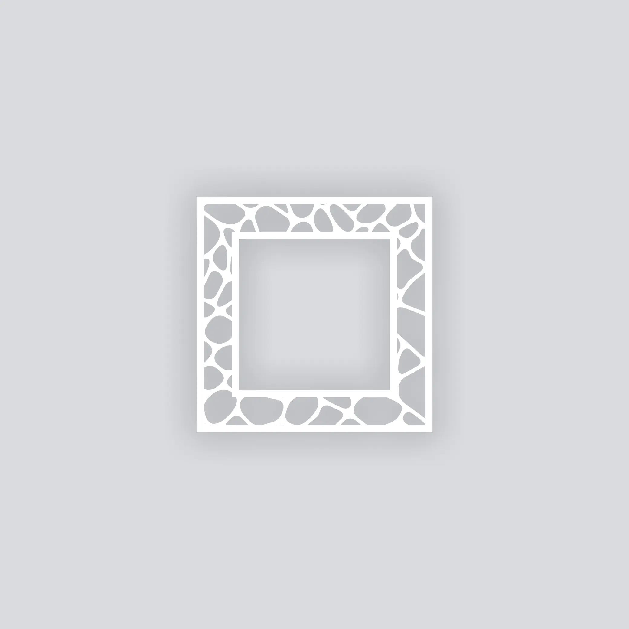 Dragon Scales Square Rim Clay Stencil