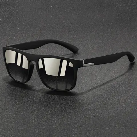 Couples' style color blocking glasses, Square frame sunglasses, Fashion sunglasses, color options, suitable for men and women, lightweight polycarbonate frame, anti slip rubber nose pad, comfortable to wear, suitable for daily wear, travel