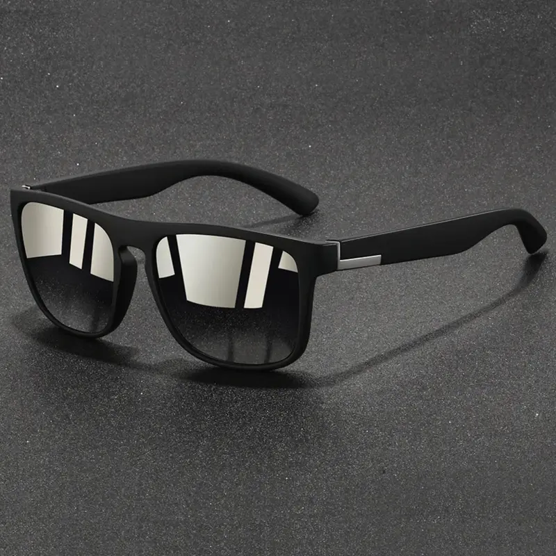Couples' style color blocking glasses, Square frame sunglasses, Fashion sunglasses, color options, suitable for men and women, lightweight polycarbonate frame, anti slip rubber nose pad, comfortable to wear, suitable for daily wear, travel
