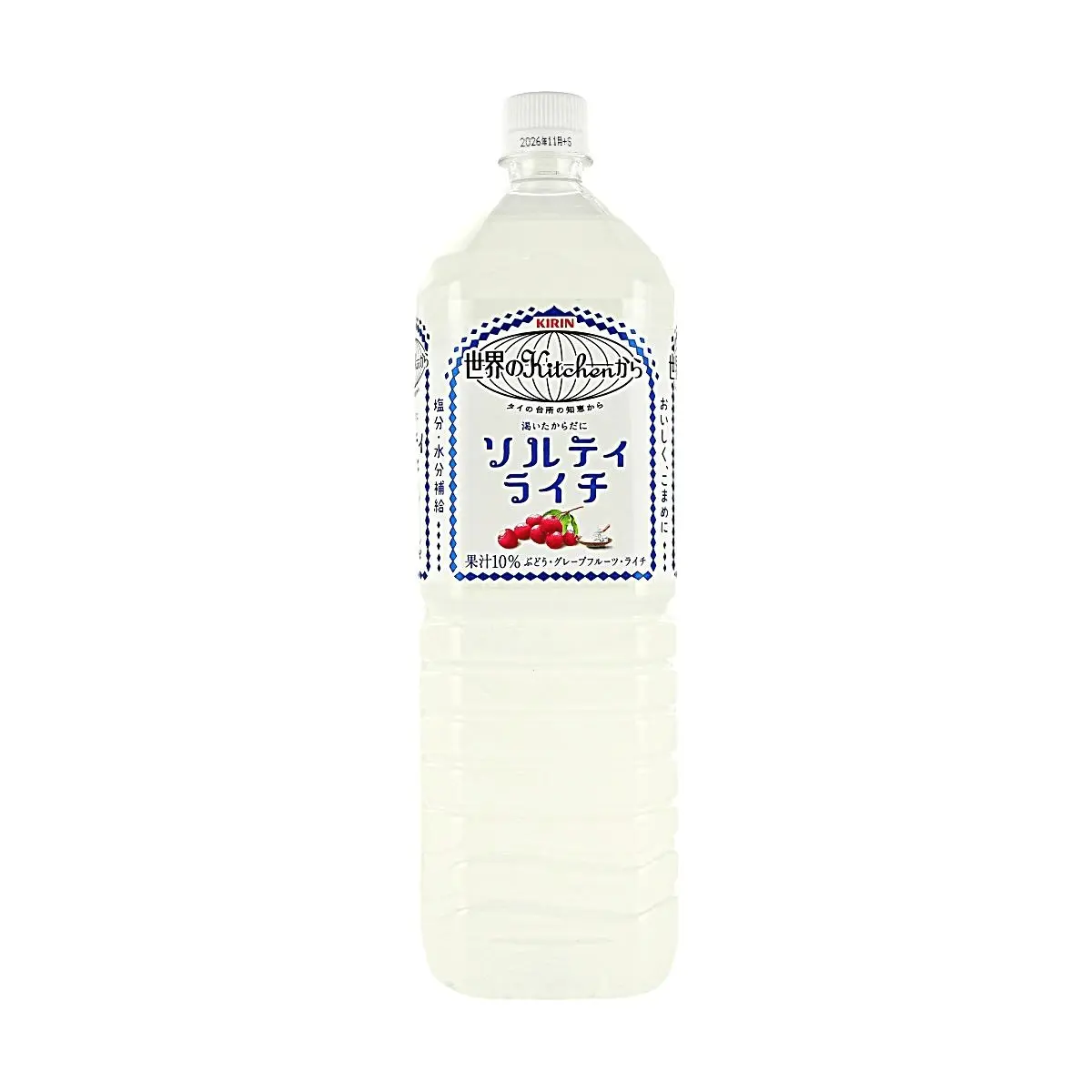 Kirin Okinawa Sea Salt Lychee Juice Drink - Sweet, Contains Lychee, 1.5L Japanese Beverage Drink, Suitable for Room Temp. Consumption