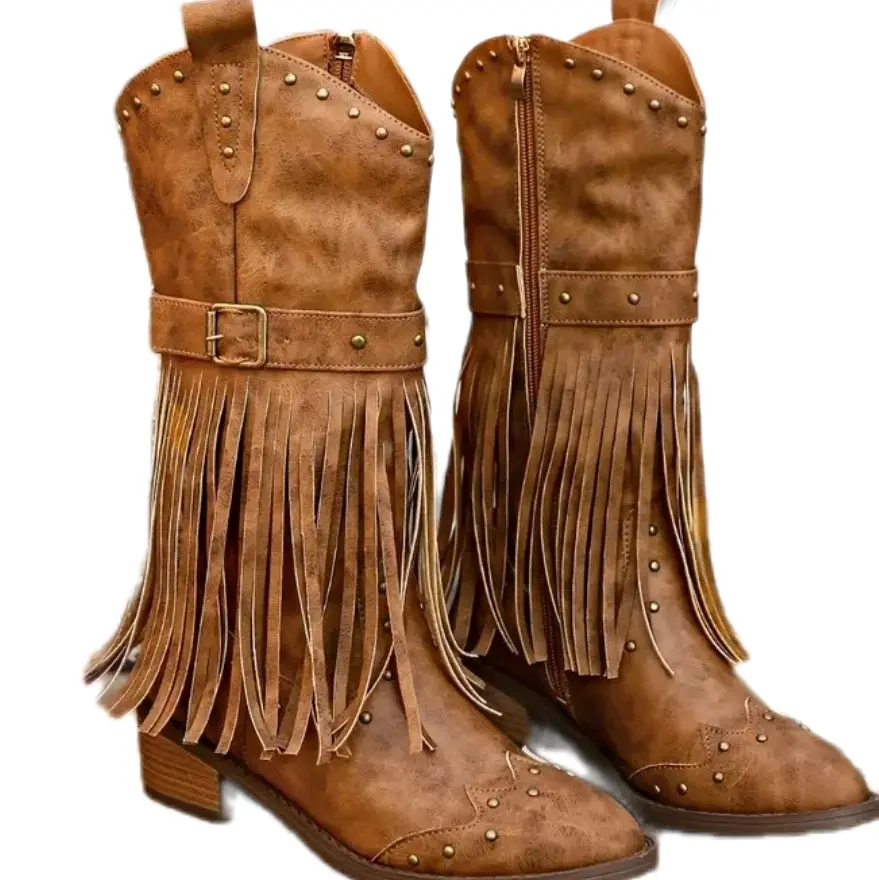 Brown cow girl boots Women Shoe Brown cow girl boots Women Shoe