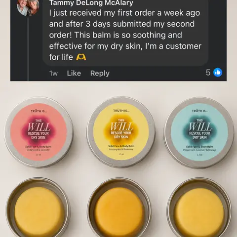 Rescue Your Dry Skin | Solid Face & Body Balm