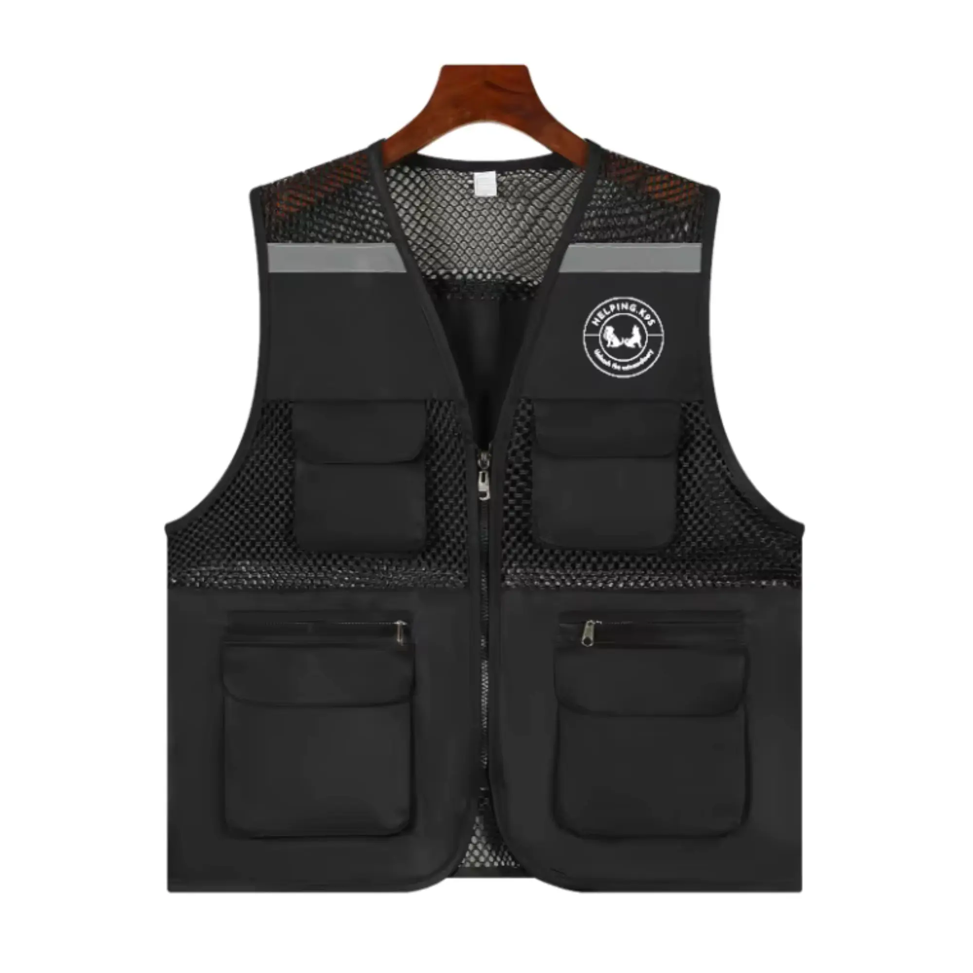 Dog Training Vest – Lightweight Mesh Trainer’s Vest with Multi Pockets for Treats, Toys & Training Gear by Helping.K9s