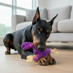 Dog Chew Toy, 1 Count Durable Lobster Shaped Dog Teething Toy, Dog Teeth Cleaning Toy, Interactive Dog Toy for Medium Large Dogs