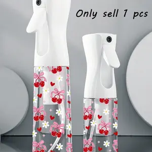 Bow Tie Pattern, Decorative Clear PET Refillable Travel Spray Bottle, Multi-purpose Fine Mist Spray Bottle For Travel, Business Trip, Makeup, Hair Styling, Cleaning, Plants