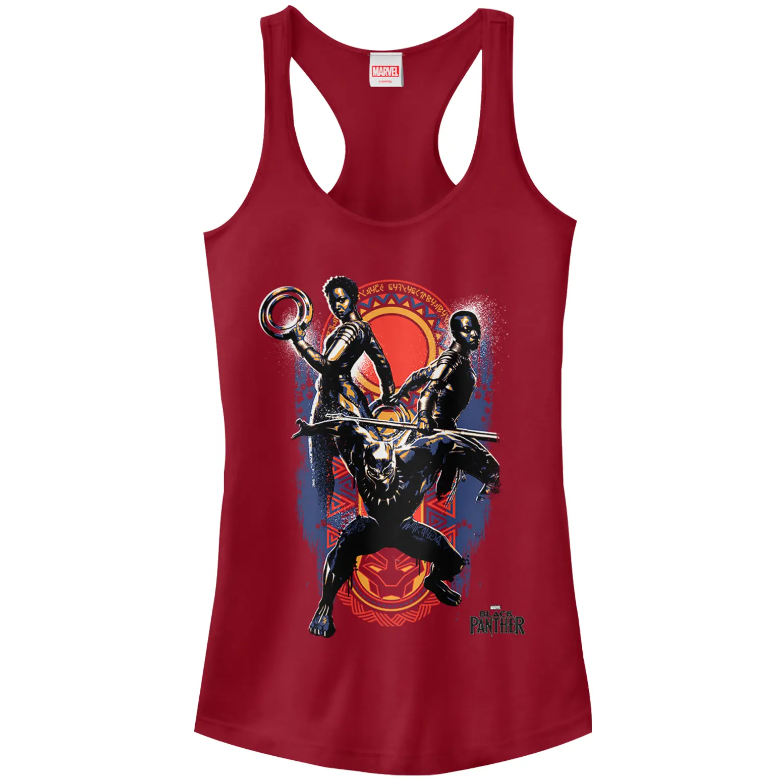 Juniors Womens Marvel Black Panther 2018 Allies Racerback Tank Top