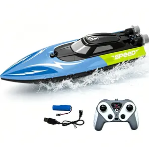 2.4g Remote Control Boat, High-Speed Submarine Toy for Boys, Outdoor Pool/lake/water Pool, 4-Channel with Lights, Birthday Gift for Ages 7-10