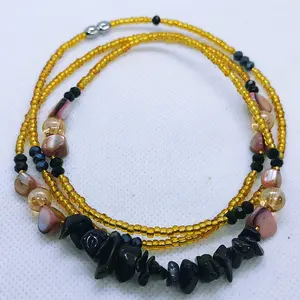 Serine Removable waistbeads, waistbeads with Clasp,women Adormnent body jewelry, Belly Chain Femal Daily gold waistbeads