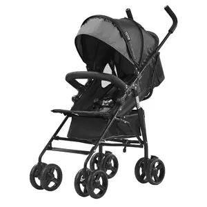 VEVOR Lightweight Stroller, Compact Easy Fold MultiPosition Recline Canopy Backrest, Carbon Steel Frame, Large Storage Basket, Umbrella Toddler Baby Stroller for Travel and More, Black/PinkVEVOR Super Brand Day