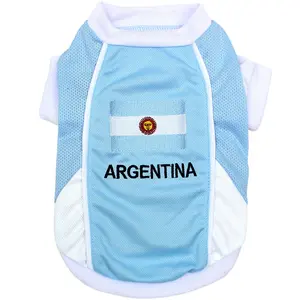 Parisian Pet 'Team Argentina' Jersey for Dogs & Cats – Perfect Soccer Fan Apparel, Blue and White