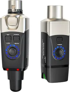 Xvive U3 Wireless Microphone System 2.4GHz Wireless XLR Transmitter and Receiver for Dynamic Microphone, Audio Mixer, PA System (U3 Dynamic)
