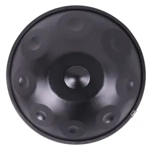 Handpan drum Professional grade ethereal drum instrument black 9-note hand disc