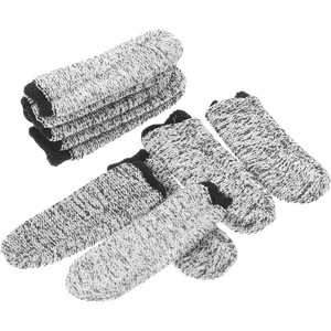 Vaguelly 10Pcs Cut Finger Guard Gloves Protective Sleeves for Gardening Harvesting Non Slip Design for Cutting Work Heavy Duty Hand Safety Gear