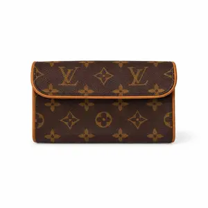 Pre-owned Louis Vuitton Calfskin Shoulder Bags BJ1100304028 Pochette Florentine Monogram