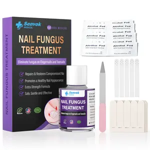 Senvok Multi-Purpose Nail Repair Solution Care Renewal ginger nail Extra Strength Toenail Fingernail Repair Drops for Thick Damaged Discolored Nails Manicure Comfort