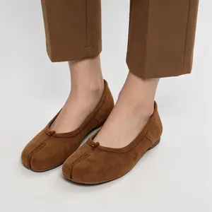 Split-Toe Ballet Flats - Women's Minimalist Slip-On Casual Shoes