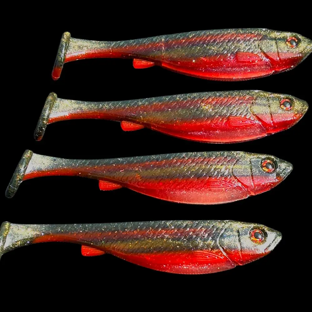 5 inch Swimbaits in Redsided Shiner!